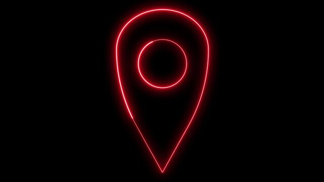 Neon Location Icon, Ic&ocirc;ne Localisation N&eacute;on, Neon Standort-Icon, Icono Ubicaci&oacute;n Ne&oacute;n, &Iacute;cone Localiza&ccedil;&atilde;o Neon, Icona Posizione Neon, ネオン位置アイコン, Neonowa Ikona Lokalizacja