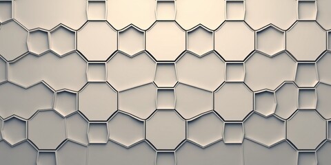 Fototapeta premium Abstract Hexagonal Repeat Design for Creative Layouts