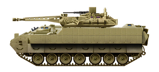 XM2A1 IFV (heavy IFV concept, based on a modified M2 Bradley chassis, with a 35mm gun)