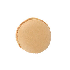 Macaroon top view isolated on white background