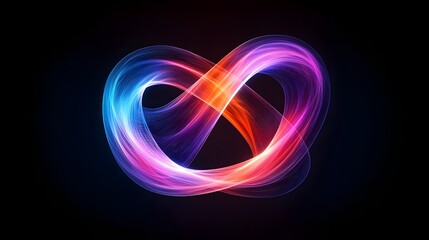 Abstract Intelligent Digital Twin:Duality of Purple and Blue Ethereal Glass Shape