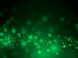 green bokeh abstract background, abstract bright glitter green background