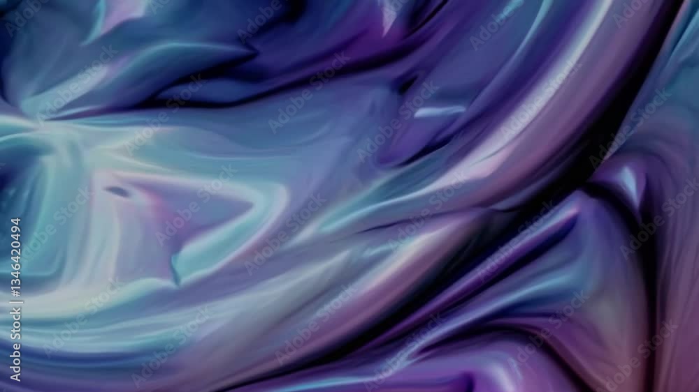 Canvas Prints seamless loop abstract art illustration featuring swirling shades of blue and lavender, creating a c