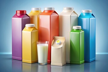 Milk Carton Illustration, Packaging Design, Food Illustration