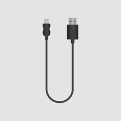 Compact, durable mini USB cable designed for fast charging and reliable data transfer