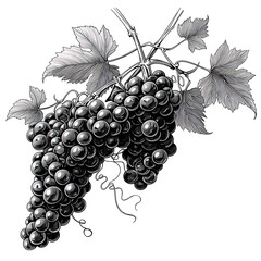 Obraz premium Grape fruit illustrator for advertising. Generative AI Illustration