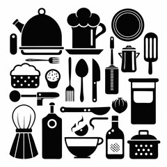 kitchen icons set