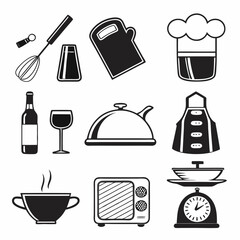 kitchen icons set