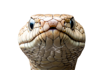 Beautiful close up of a snake with intricate scales and features