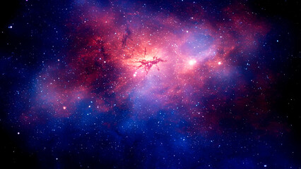 colorful starry orion nebula space background Outer Space. Galaxy and Nebula. Abstract space background. Endless universe with stars and galaxies in outer space. Cosmos art. Generative Ai