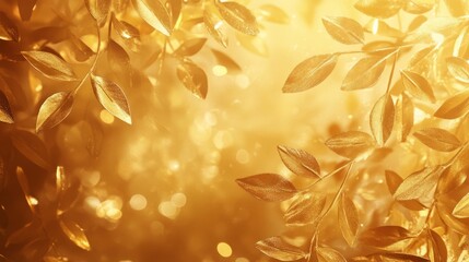 Obraz premium TexturesBackgrounds Warm Bokeh Overview Golden Detail