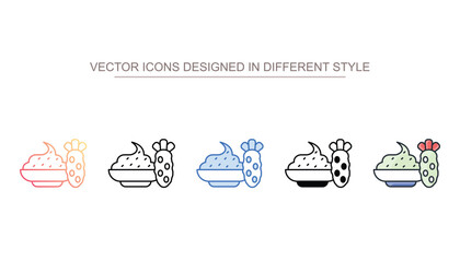 Wasabi Sauce icon design with white background stock illustration