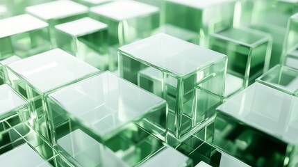 Obraz premium DesignCreativity Sleek Cube View Elegant Detail Tones