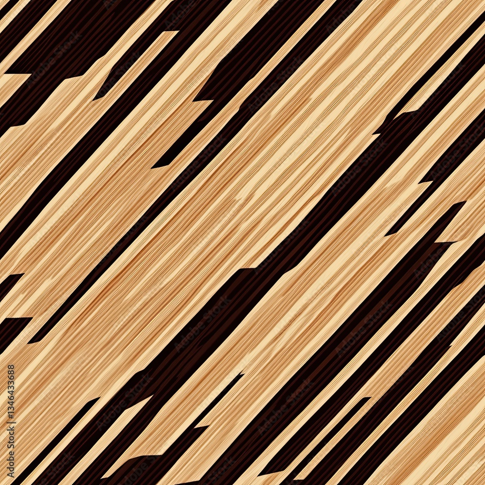 Poster dynamic wood grain pattern sharp diagonal lines seamless design
