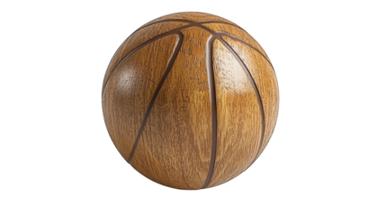 Basketball on plaid cloth,  textured closeup of classic sports ball
