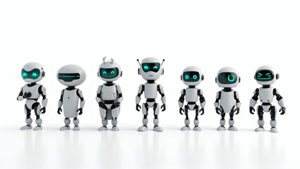  Line Adorable Robots With