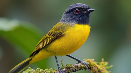 Yellow-shouldered Grassquit --ar 16:9 --stylize 500 --v 6.1 Job ID: d40f6286-7eb7-4ade-9cbe-86fefa75620a