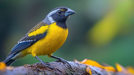 Yellow-shouldered Grosbeak --ar 16:9 --stylize 500 --v 6.1 Job ID: ce6979c3-7429-421d-a915-2991df3cbdb8