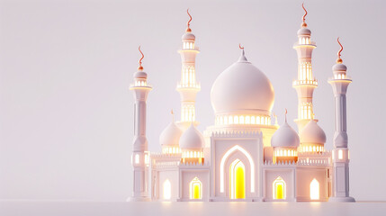 mosque at night