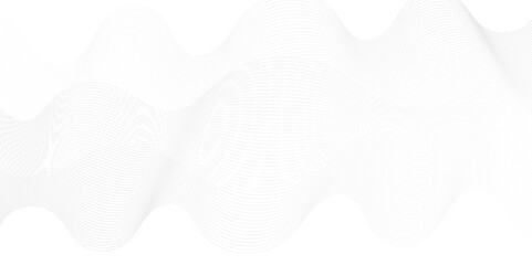 Dynamic minimal smoke sound line. Abstract glowing white slow speed stripe sound blend line smooth flow soundwave curve energy gradient vector futuristic digital outline line science design.	