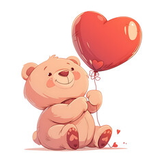 Obraz premium love and heart symbol of illustrator for use valentine or advertising. Generative AI Illustration