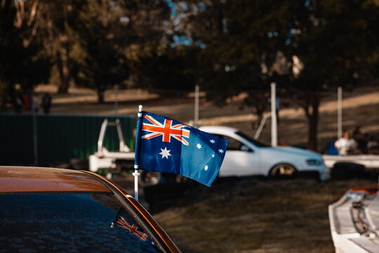 Australia Day long weekend burnout competition at Kandos in rural New South Wales