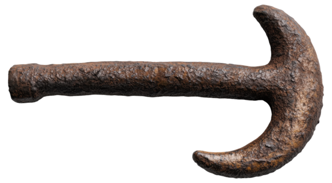 PNG Old rusty tomahawk head
