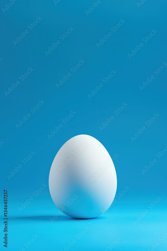 Poster a minimalist abstract rendering of an egg with elegant lighting
