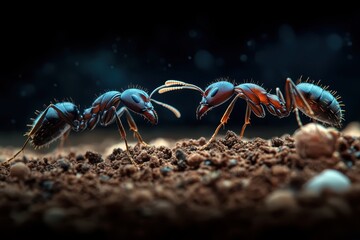 Fototapeta premium Tiny Ants Banner