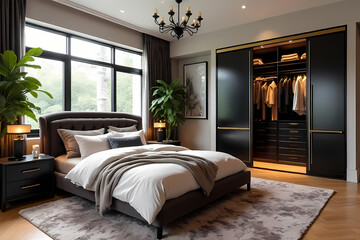 Interior  modern living room  minimalist decor in earthy tones create a warm and inviting living area cozy furniture