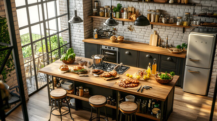 interior, table, room, kitchen, home, furniture, chair, design, dining, house, chairs, wood, floor, restaurant, luxury, living, dining room, architecture, style, apartment, light, bar, contemporary, i
