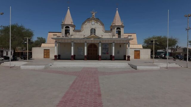 Iquique La Tirana town religious party church plaza de armas square travelling north of chile