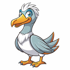 illustration of cartoon albatross