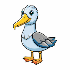 illustration of cartoon albatross