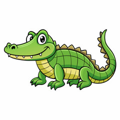 alligator cartoon vector