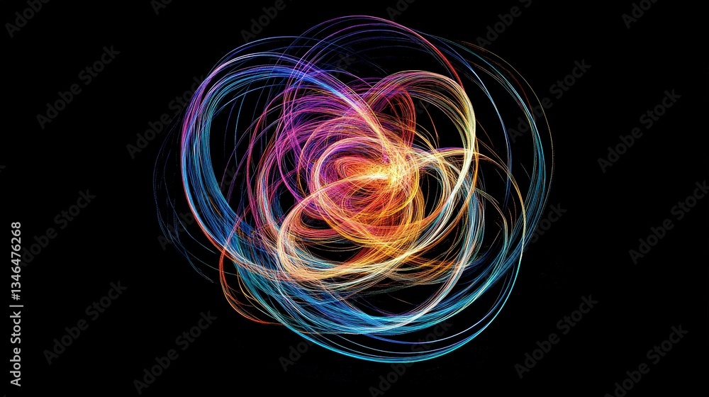 Poster a visualization of the magnetic field lines around a rotating neutron star.