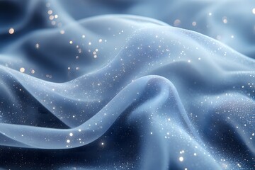 Obraz premium Elegant Flowing Fabric with Sparkling Accents for Luxurious Design