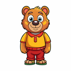  bear isolated on white