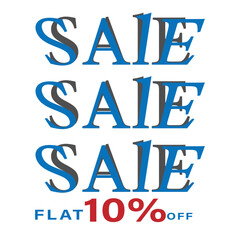 This is a design that relies solely on 10% or 20% off text to convey its message. And clearly intended to convey a sales promotion.