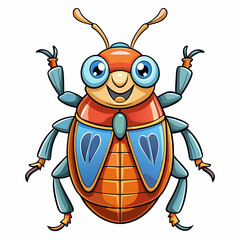 beetle cartoon vector