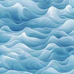 Obraz premium Seamless abstract pattern with light blue waves 