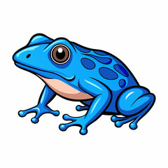 blue poison frog