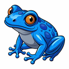 blue poison frog