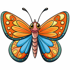 butterfly on a white background