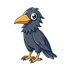 illustration of a cartoon crow
