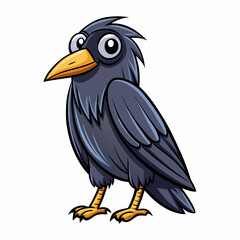 illustration of a cartoon crow