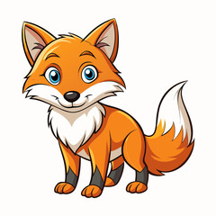 red fox cartoon