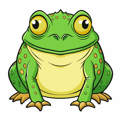 green frog cartoon
