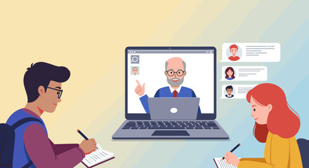 Online Meeting with Team