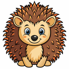 hedgehog cartoon vector